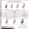 Service Caster 4 Inch Semi Steel Caster Brakes/Swivel Locks and 2 Rigid, 2PK SCC-35S420-SSB-SLB-BSL-2-R-2 - alternate 6